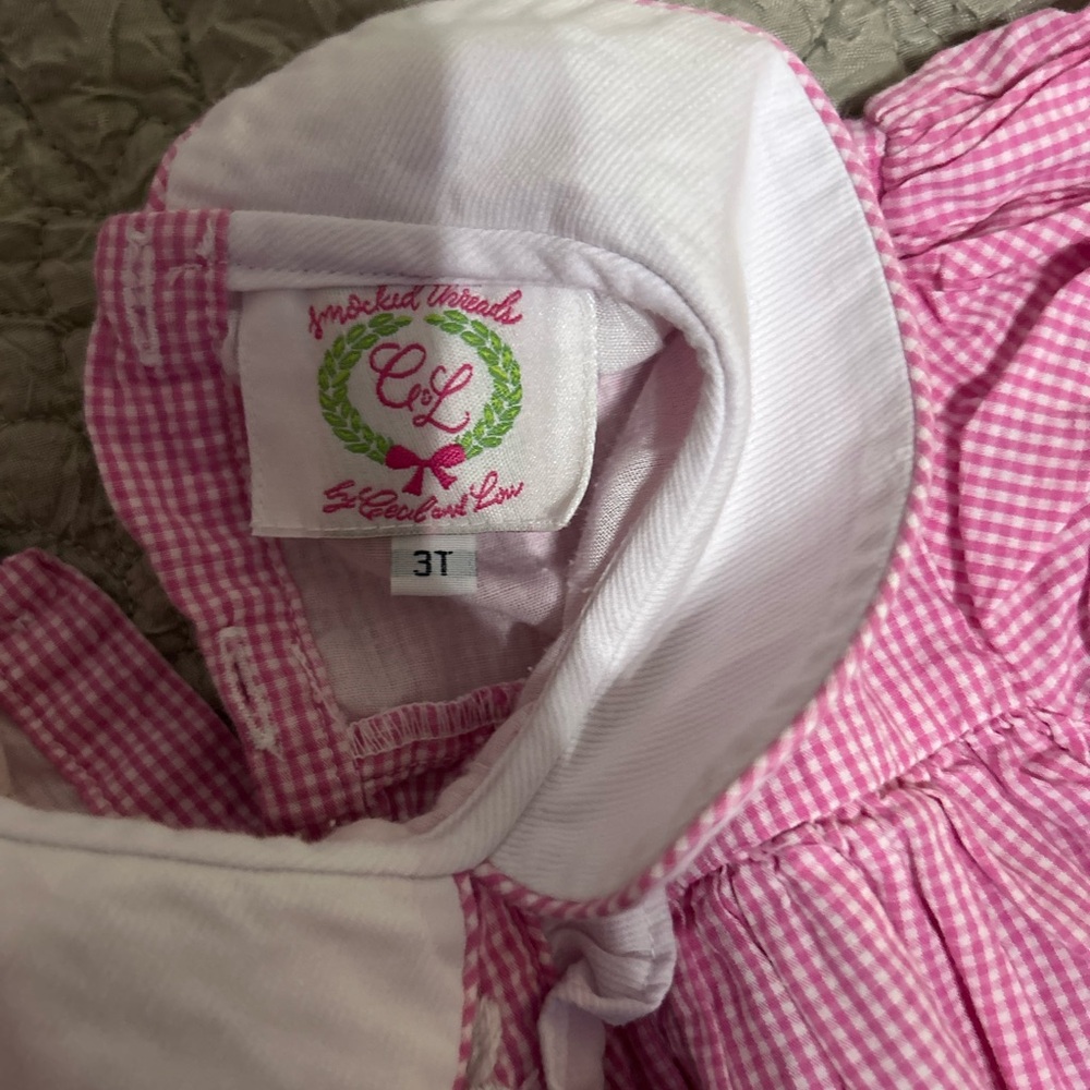 Cecil and Lou Pink and White Gingham Dress - Picture 2 of 3